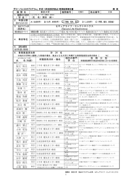 機 関 名 東京大学 機関番号 12601 拠点番号 C04 1.機関の代表者 （ 学
