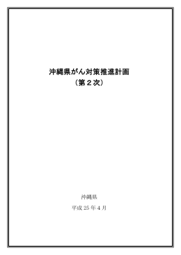 沖縄県がん対策推進計画（第2次）（PDF：1756KB）
