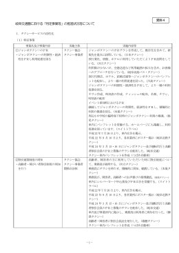 岐阜交通圏における「特定事業等」の推進状況等について 資料4