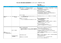 平成24年度 関西広域連合広域産業振興事業 クォータリーレポート 【平成