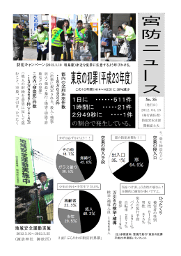 東京の犯罪「平成23年度」