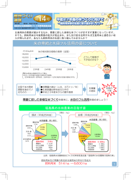 米の需給と水田フル活用の姿について - 福島県水田農業産地づくり対策