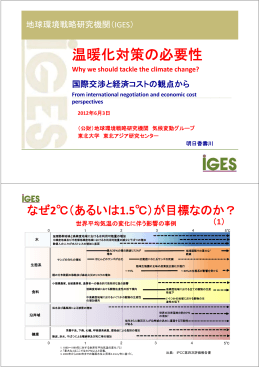 366kB - 地球環境戦略研究機関(IGES)