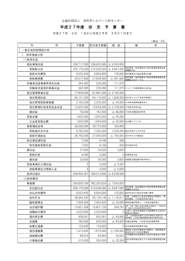 収支予算書 - 社団法人・全国シルバー人材センター事業協会