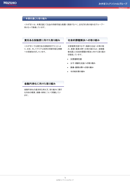 PDF/242KB - みずほフィナンシャルグループ
