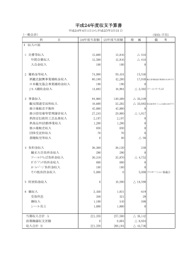 収支予算（PDF：112KB）