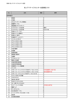 【別紙1岩室】備品リスト（PDF：58KB）