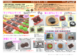 【惣菜】和菓子容器のご提案 2013年