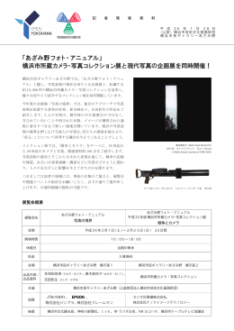 『あざみ野フォト・アニュアル』横浜市所蔵カメラ・写真コレクション展と現代