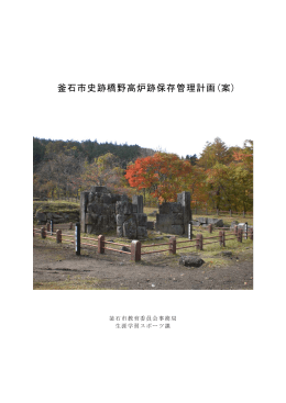 橋野高炉跡保存管理計画（案）(2815 KB pdfファイル)
