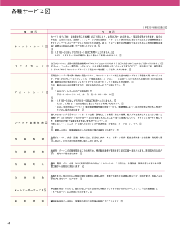各種サービス (PDF:26KB)