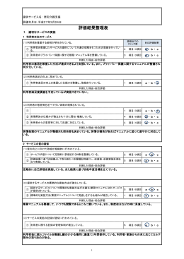 評価結果整理表（ PDF形式）