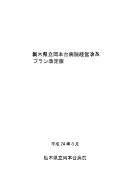 岡本台病院経営改革プラン改定版（PDF：975KB）