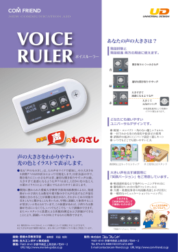 「VOICE RULER」パンフレット