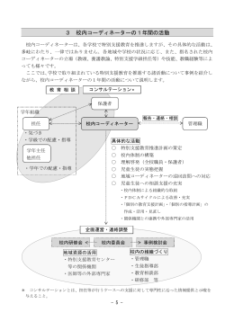3 校内コーディネーターの1年間の活動 (PDF : 324KB)