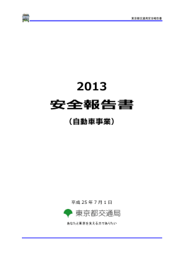 2013 安全報告書
