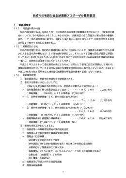 尼崎市住宅貸付金収納業務募集要項及び企画提案書等様式（PDF 60.8