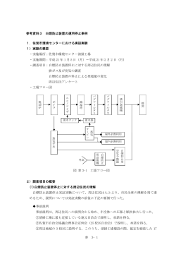 参 3−1 参考資料3 白煙防止装置の運用停止事例 1．佐賀市環境