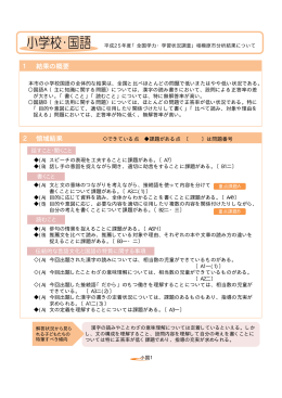 小学校 国語（PDF形式 303.8KB）