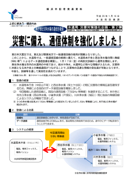 東日本大震災では、東北及び関東地方で一般通信回線の使用