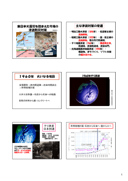 東日本大震災を踏まえた今後の津波防災対策