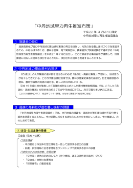 「中丹地域里力再生推進方策」（報告書）(PDFファイル 343KB)