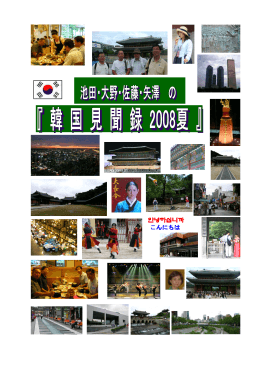 韓国見聞録2008年夏 - 船橋市社会科セミナー