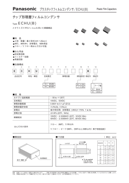 Panasonic プラスチックフィルムコンデンサ／ECHU(B)