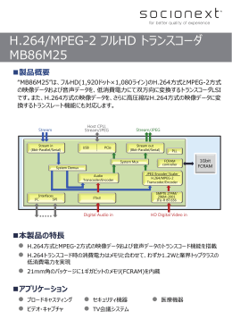 本製品の特 - Socionext