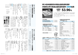 P8-9 第24回参議院熊本県選出議員通常選挙参議院比例代表