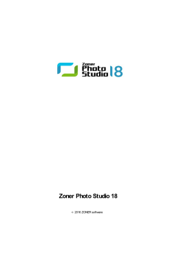 ファイル形式 - Zoner Photo Studio