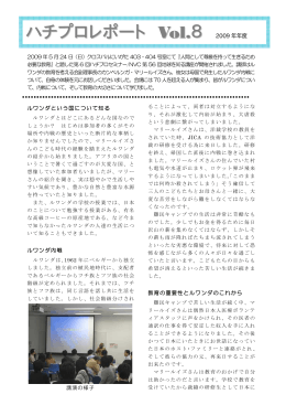 ハチプロレポート Vol.8 - NVC新潟国際ボランティアセンター