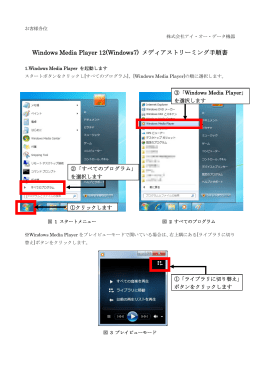 Windows Media Player 12(Windows7) メディア