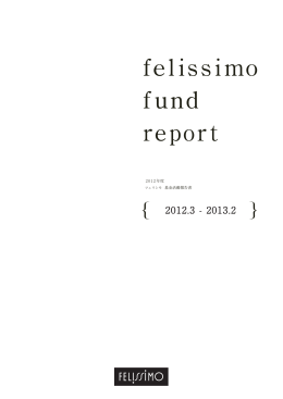 2012年度フェリシモ基金活動報告書のダウンロード