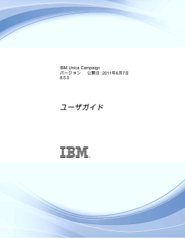 IBM Unica Campaign ユーザガイド