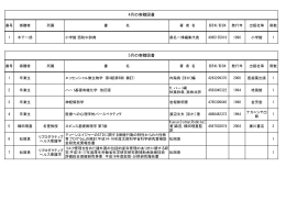 4月の寄贈図書 5月の寄贈図書