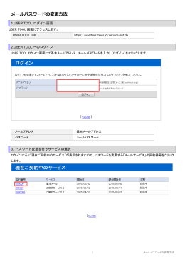 メールパスワードの変更方法（PDF）