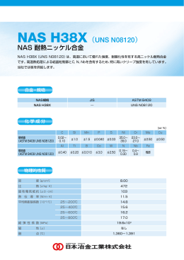 NAS H38X （UNS N08120）