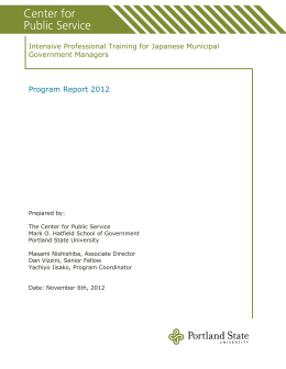 Program Report 2012