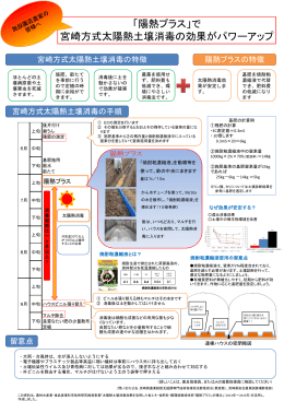 「陽熱プラス」で 宮崎方式太陽熱土壌消毒の効果がパワーアップ