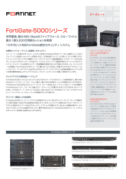 FortiGate-5000シリーズ
