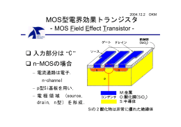 MOS型電界効果トランジスタ