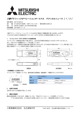 GT SoftGOT1000用 USBライセンスキー 筐体変更のお知らせ