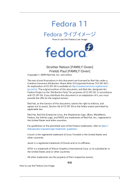 Fedora ライブイメージ - How to use the Fedora Live image