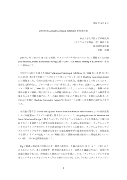 PDF File:862KB - 東京大学 生産技術研究所 岡部 徹