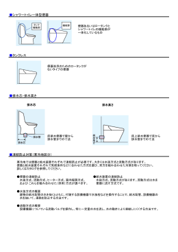 シャワートイレ一体型便器 タンクレス 排水芯・排水高さ 凍結防止対策