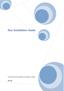 Duo Installation Guide
