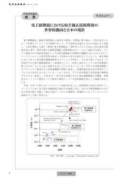電子顕微鏡における収差補正技術開発の 世界的動向と日本の現状