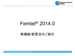 Femtet® Ver2014.0詳細