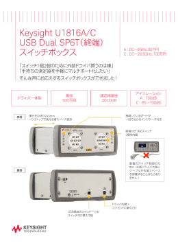 Keysight U1816A/C USB Dual SP6T（終端）